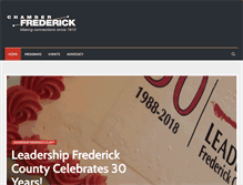 Tablet Screenshot of frederickchamberblog.org